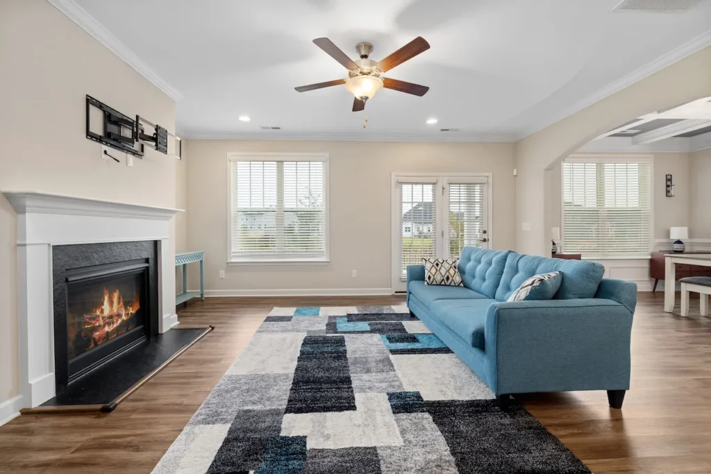 living room fireplace